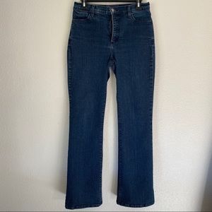 NYDJ Embroidered back pockets boot cut jeans